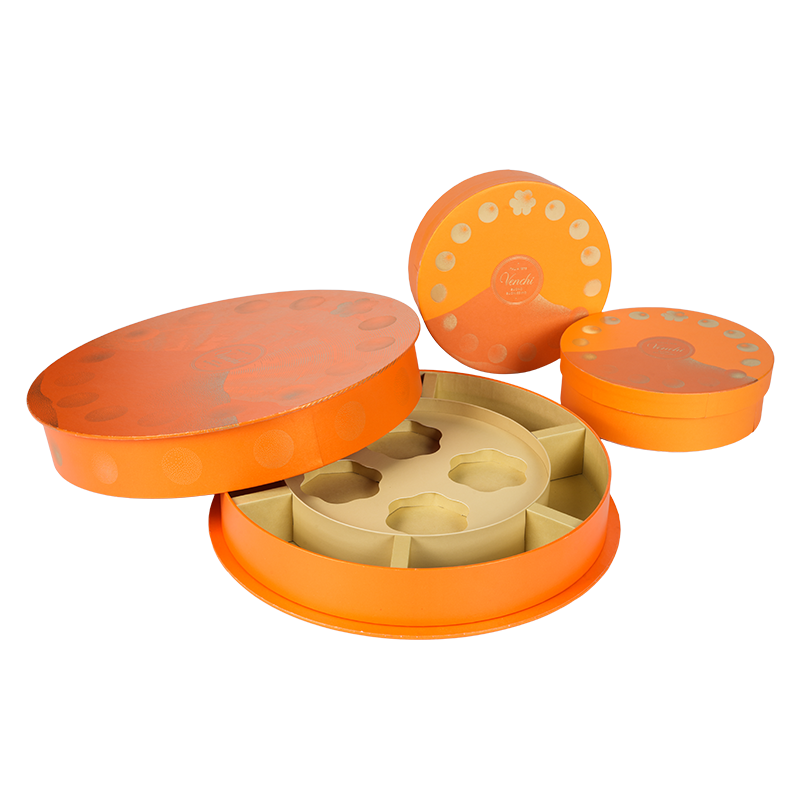 Matibay na moisture-proof na round candy box