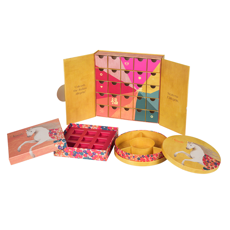 Matibay na double-door na tsokolate packaging box