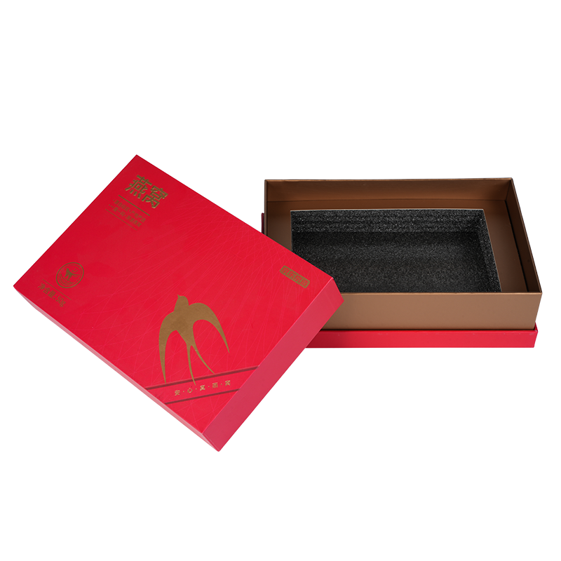 Matibay na nakakataas na takip na kahon ng regalo sa pugad ng ibon