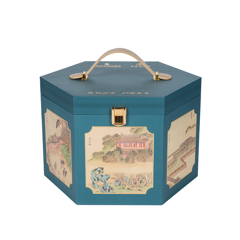 Matibay na double-door na kahon ng packaging ng cake