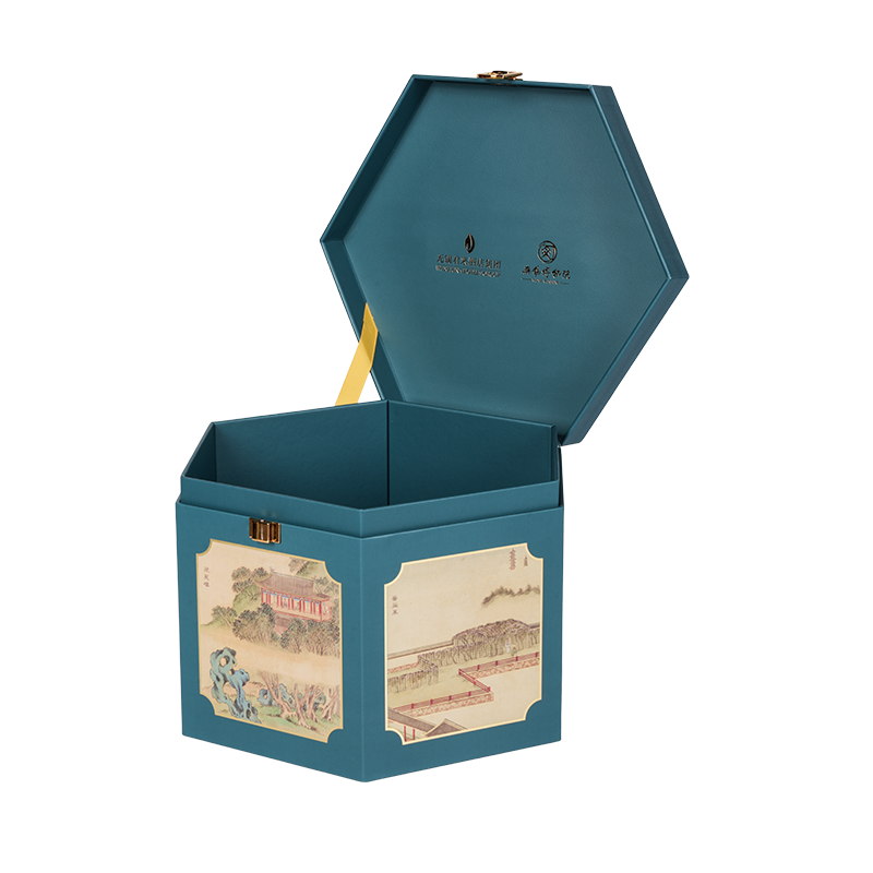 Matibay na double-door na kahon ng packaging ng cake