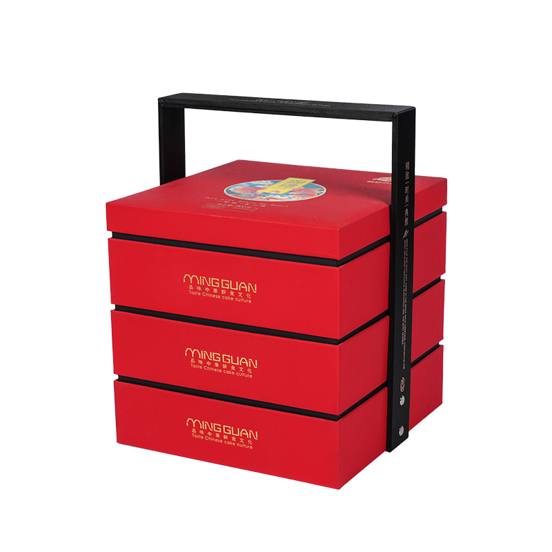 Matibay na double-door na kahon ng packaging ng cake