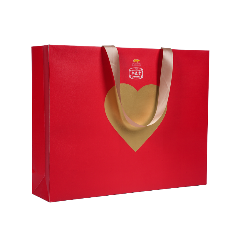 Hindi tinatablan ng tubig at hot-stamped na kraft paper carry bag para sa edible oil