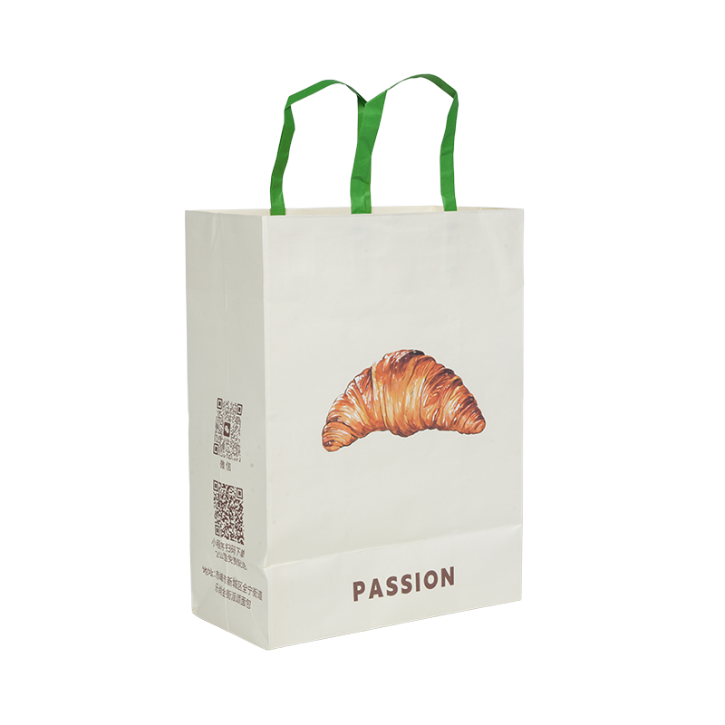 Water-resistant handle kraft/puting cardboard cake carry bag