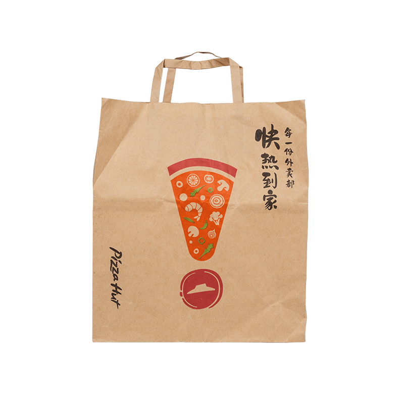 Water-resistant handle kraft/puting cardboard cake carry bag
