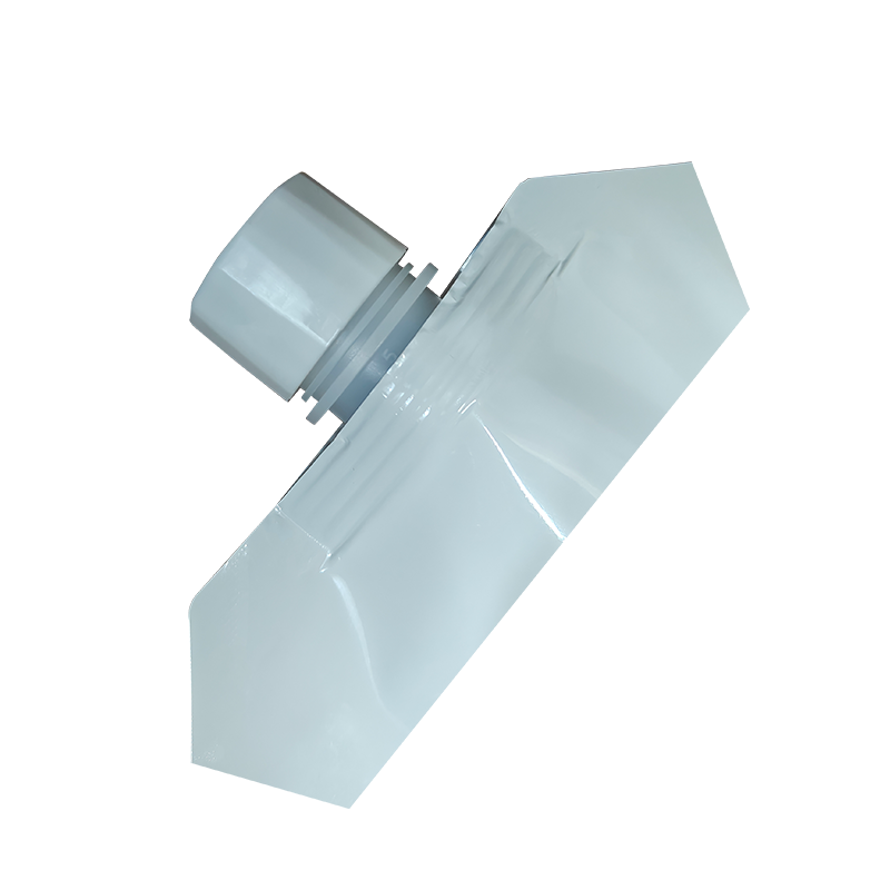 Solo swirl top pouch — puting translucent stand-up bag