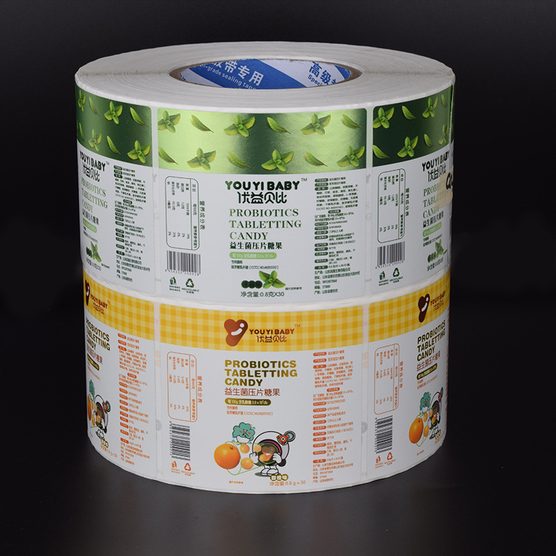 Pinahiran na papel na malagkit na label