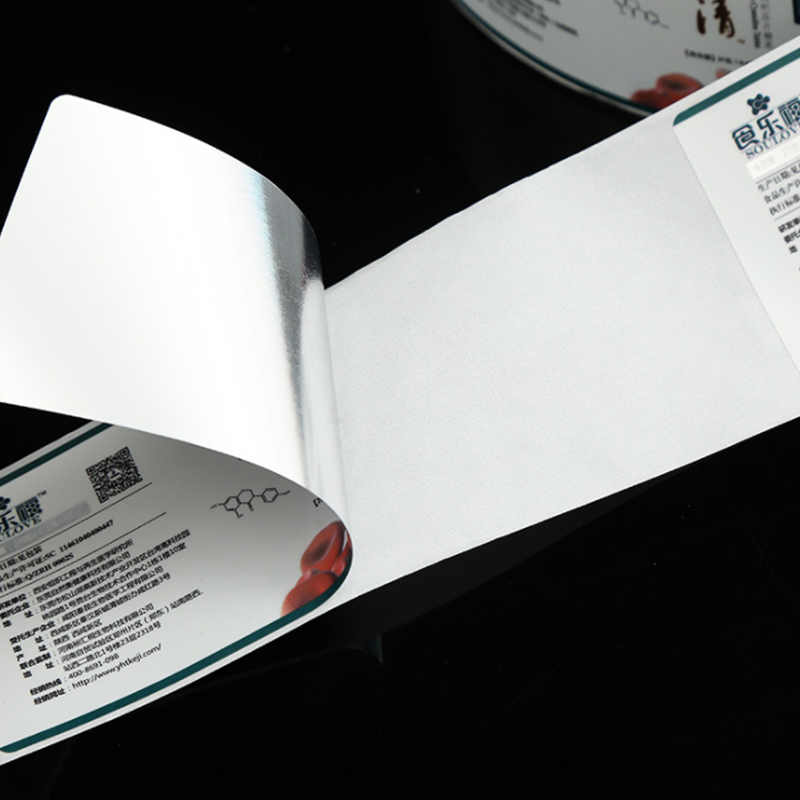 Mga self-adhesive na label para sa mga pandagdag sa kalusugan